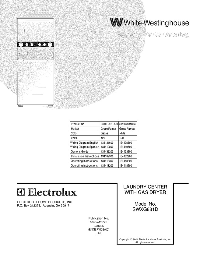 Diagram for SWXG831DS0