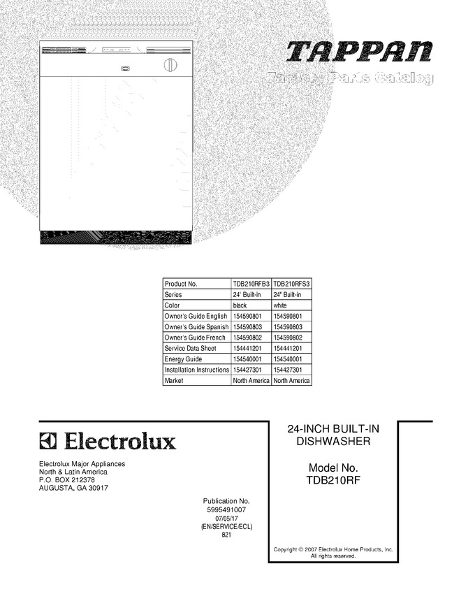 Diagram for TDB210RFS3