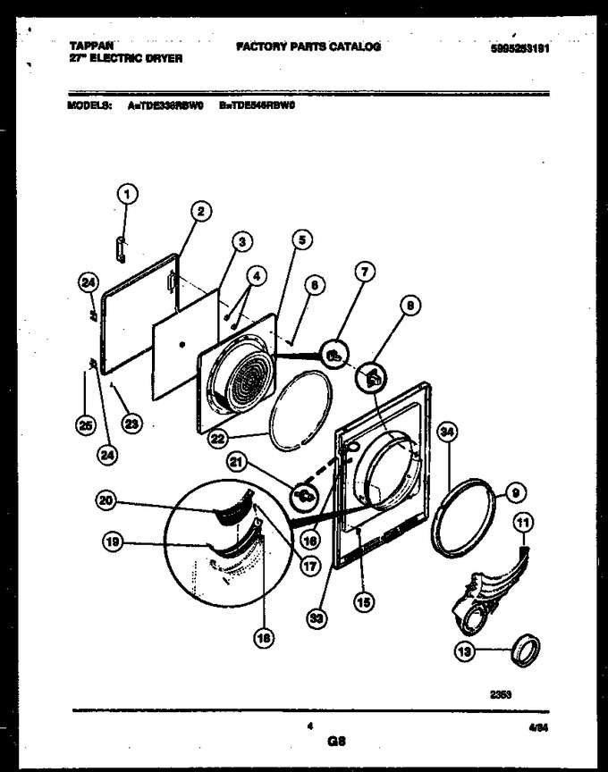 Diagram for TDE546RBW0