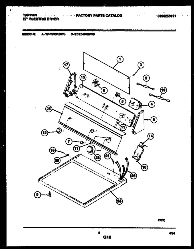 Diagram for TDE546RBW0