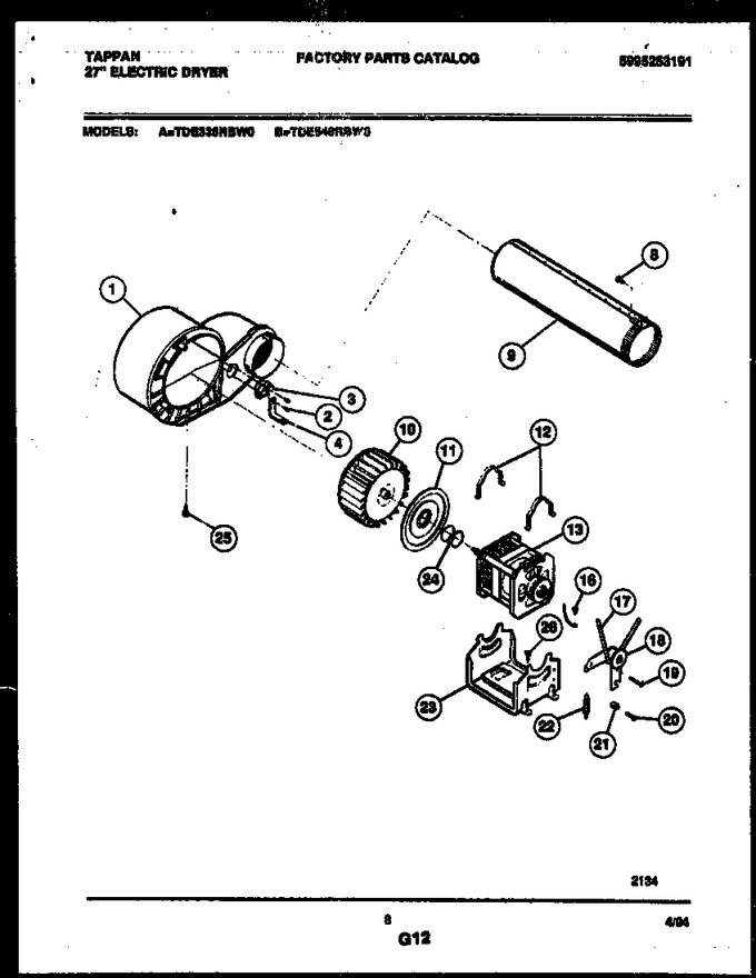 Diagram for TDE546RBW0