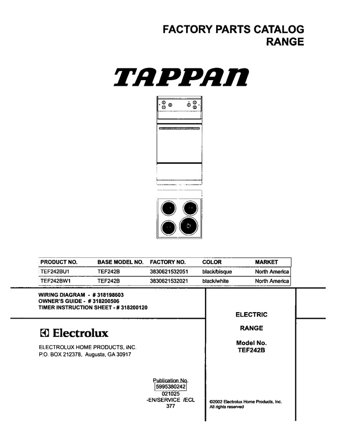 Diagram for TEF242BW1