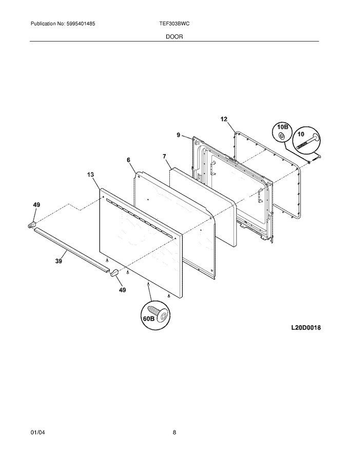 Diagram for TEF303BWC