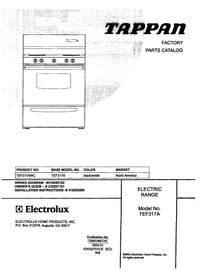 Diagram for TEF317AWC