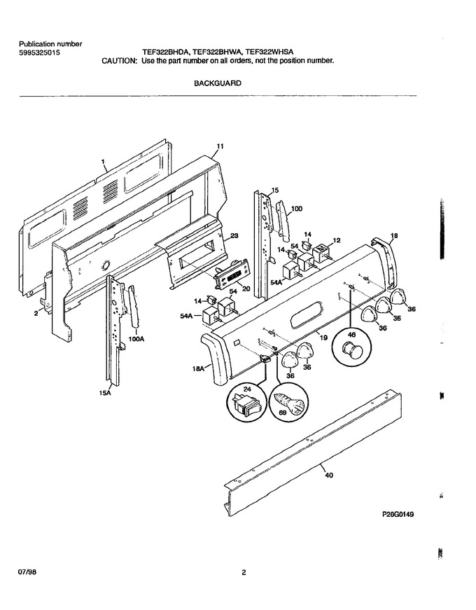 Diagram for TEF322WHSA