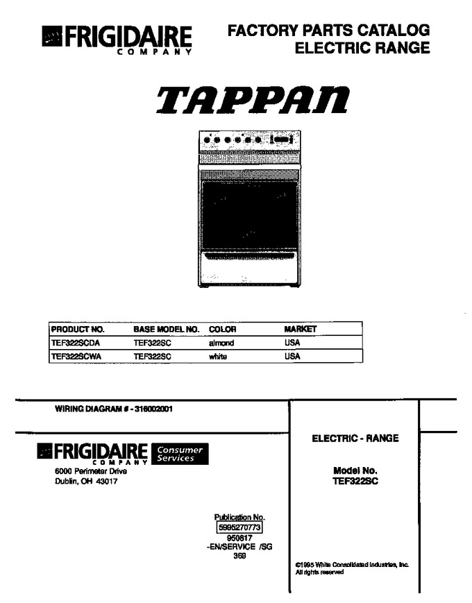 Diagram for TEF322SCDA