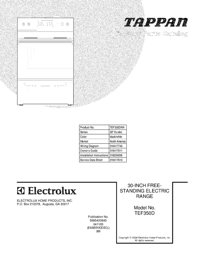 Diagram for TEF350DWA