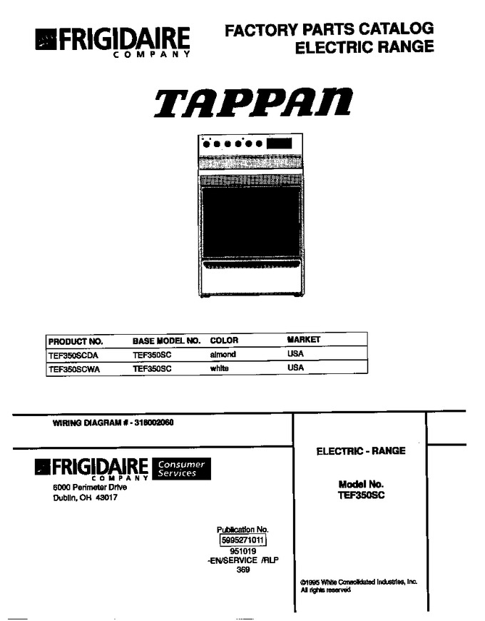 Diagram for TEF350SCWA