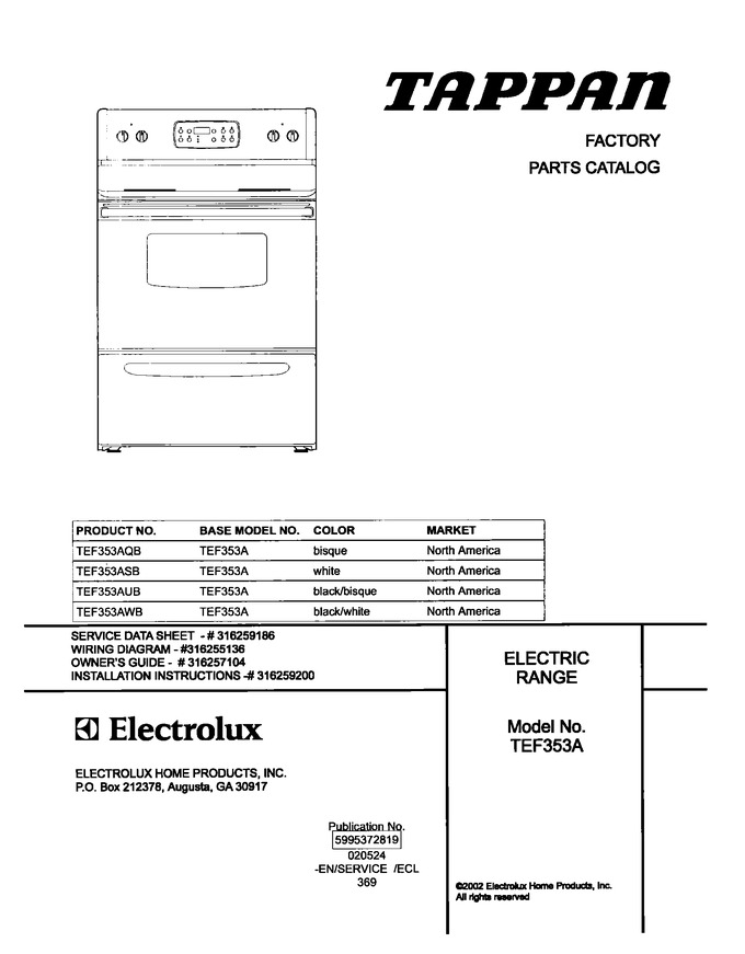 Diagram for TEF353ASB