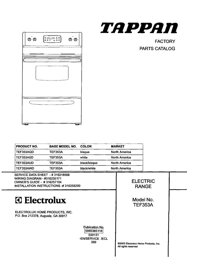 Diagram for TEF353ASD