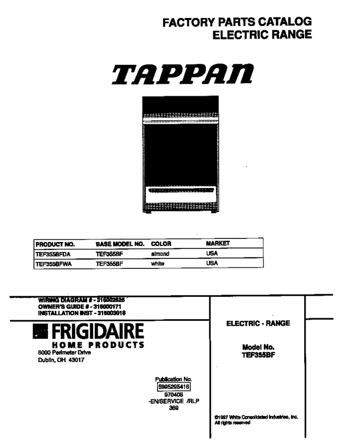 Diagram for TEF355BFWA