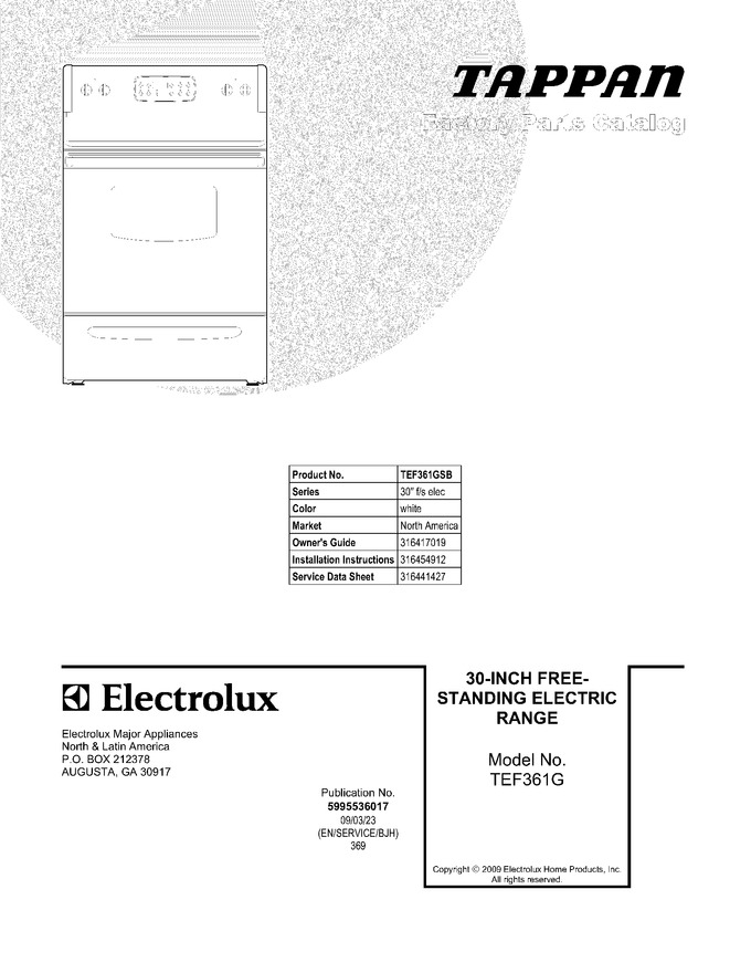 Diagram for TEF361GSB