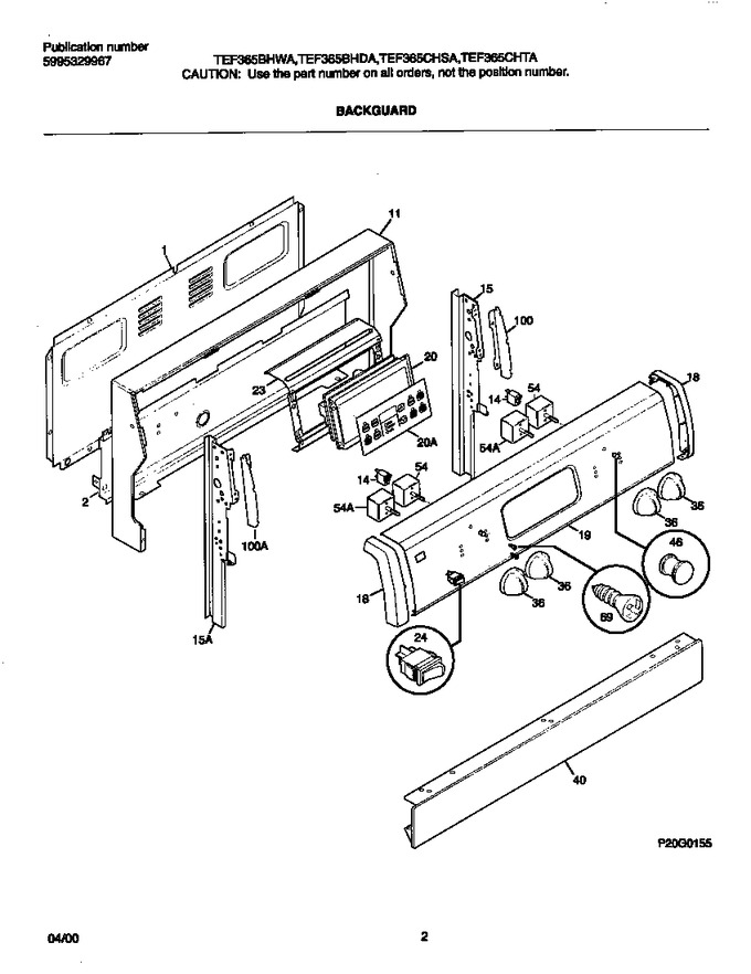 Diagram for TEF365BHWA