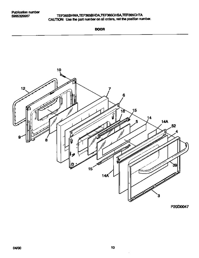 Diagram for TEF365BHWA