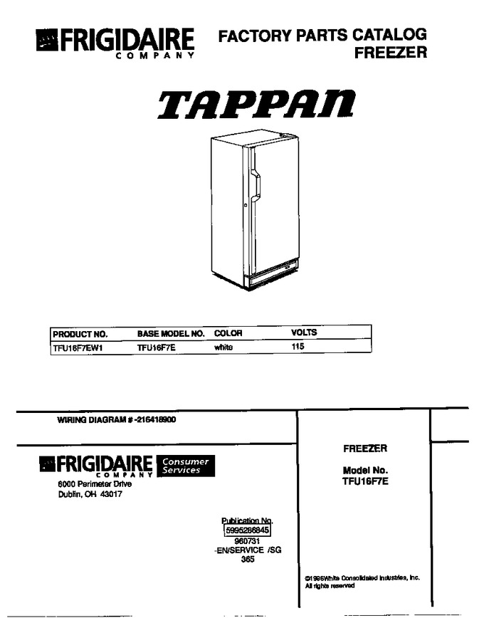 Diagram for TFU16F7EW1