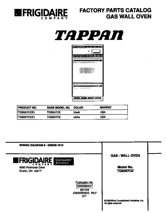 Diagram for TGB557CES1
