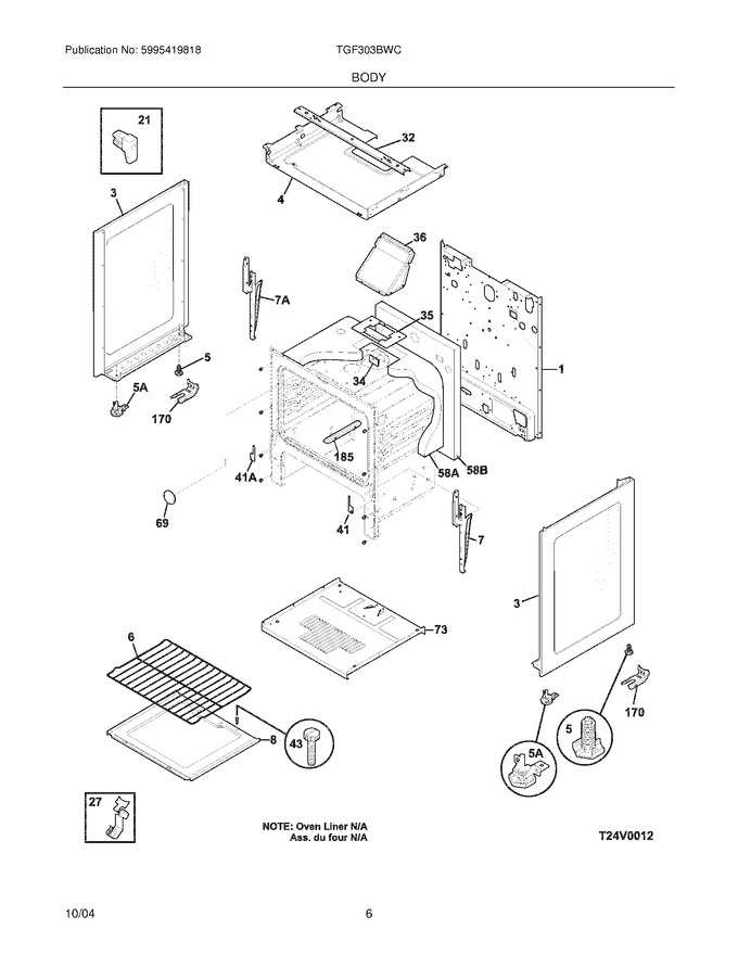 Diagram for TGF303BWC