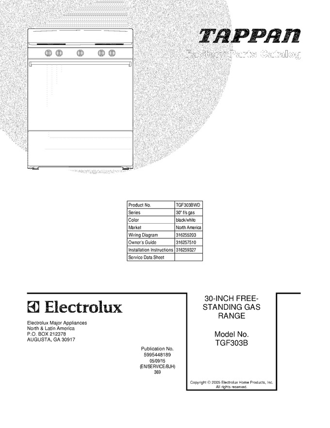 Diagram for TGF303BWD