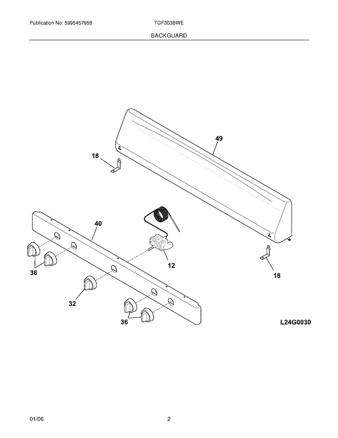 Diagram for TGF303BWE