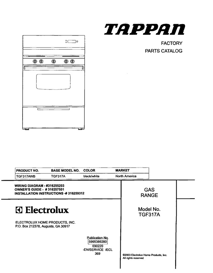 Diagram for TGF317AWB