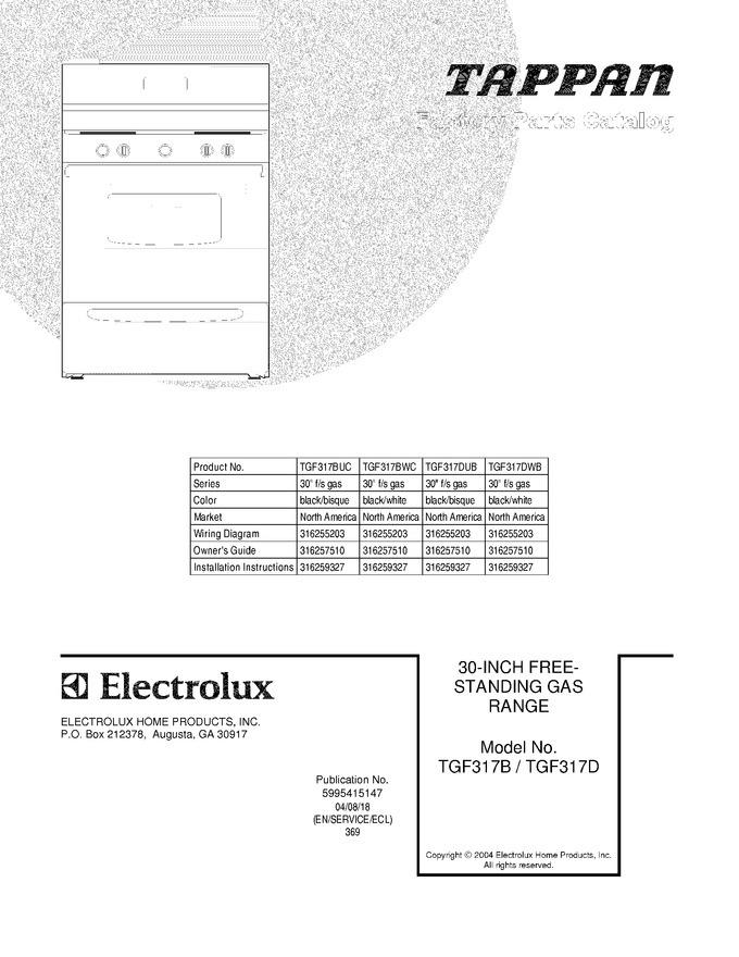 Diagram for TGF317DWB