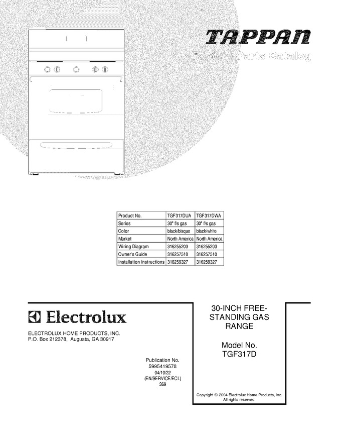 Diagram for TGF317DUA