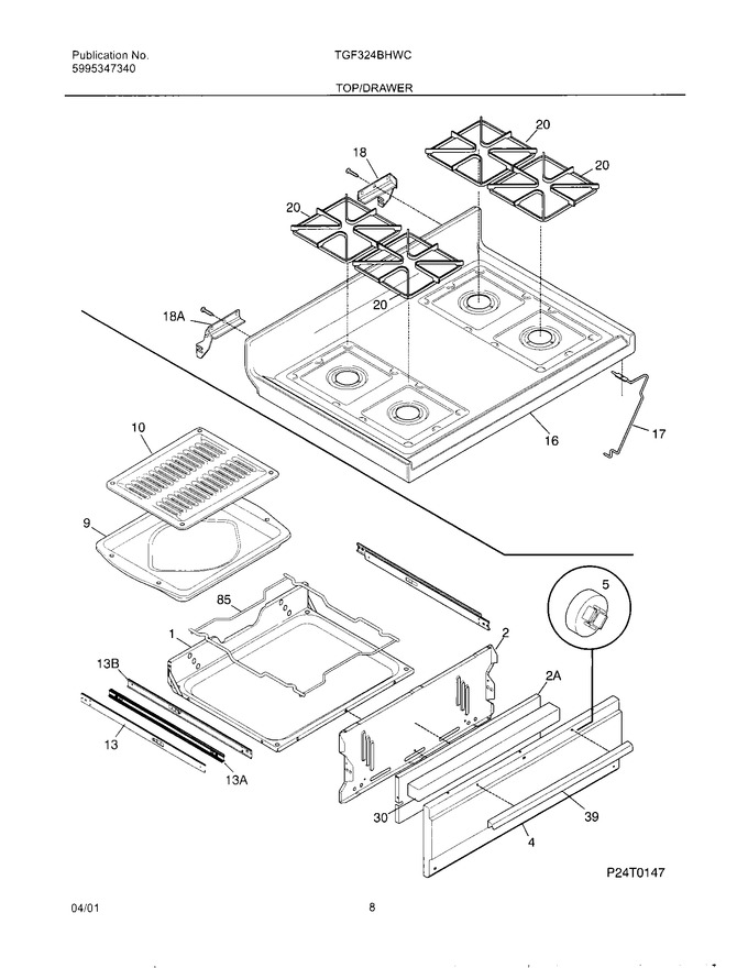 Diagram for TGF324BHWC