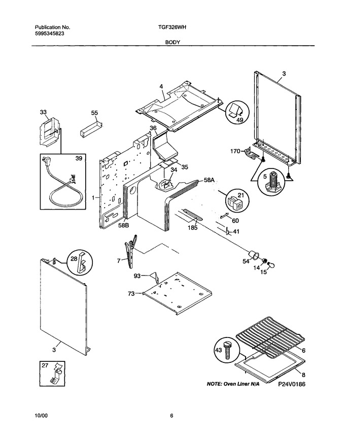 Diagram for TGF326WHTE