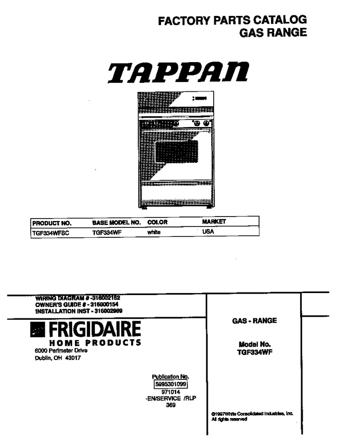 Diagram for TGF334WFSC