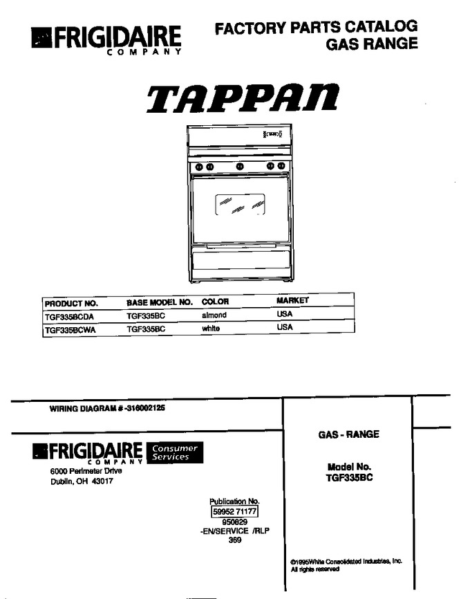 Diagram for TGF335BCWA