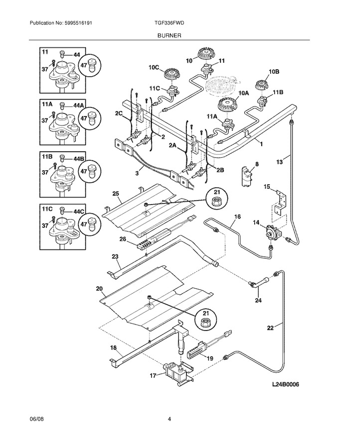 Diagram for TGF336FWD