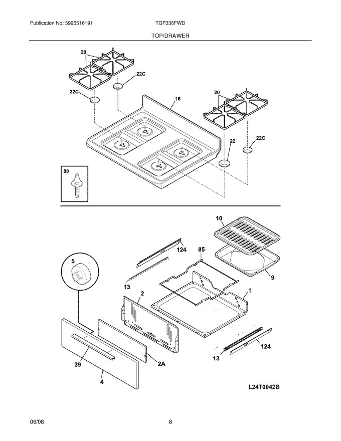 Diagram for TGF336FWD