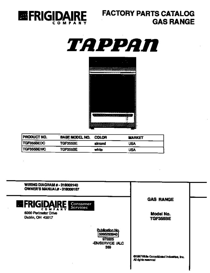 Diagram for TGF355BEWC