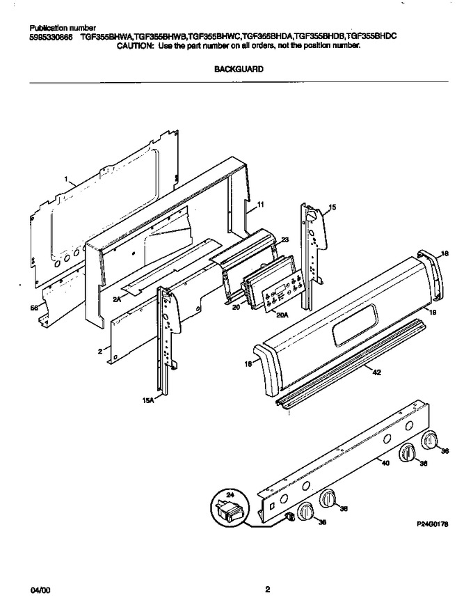 Diagram for TGF355BHWC