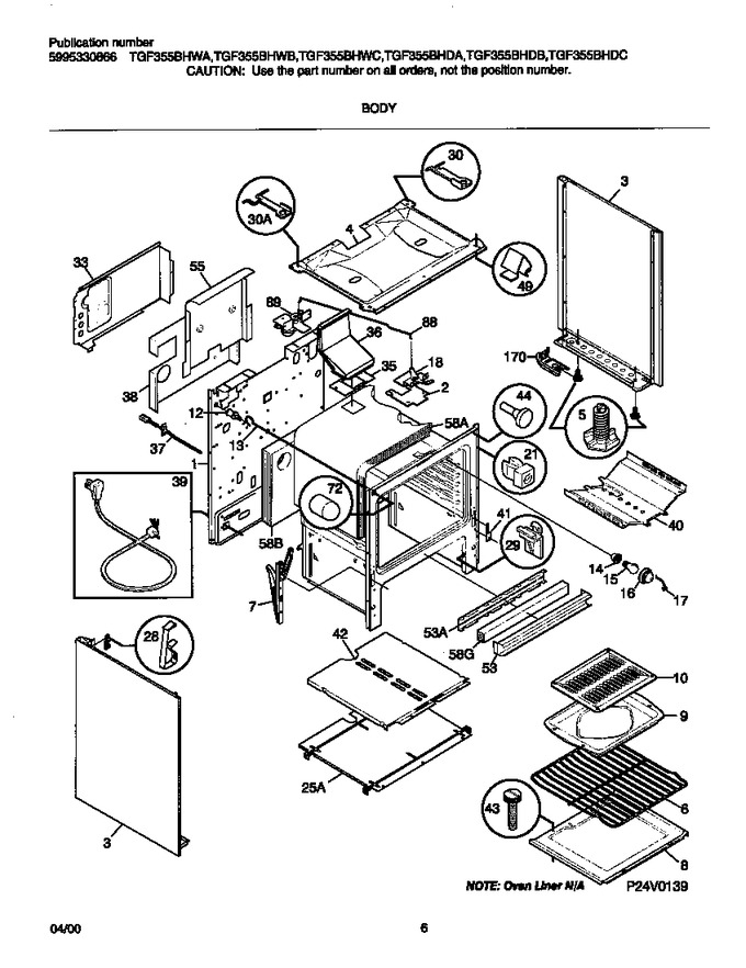 Diagram for TGF355BHDA