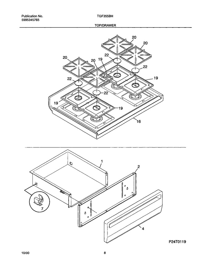 Diagram for TGF355BHWF