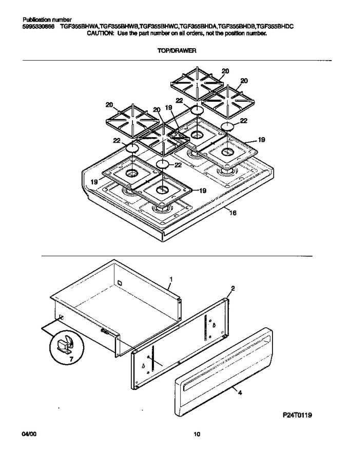 Diagram for TGF355BHWA