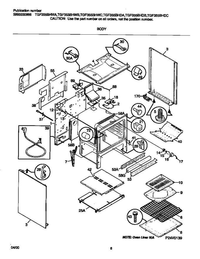 Diagram for TGF355BHWA