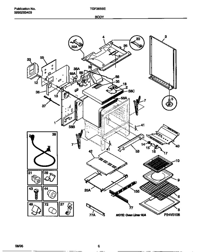 Diagram for TGF365BEWA