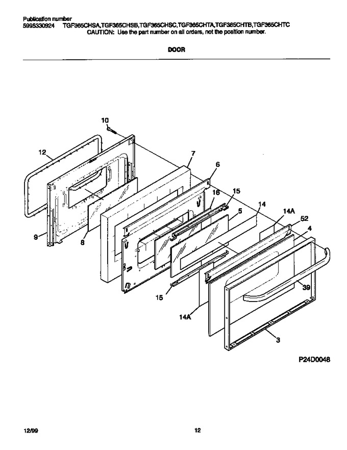 Diagram for TGF365CHSA