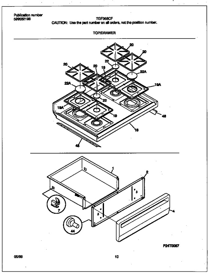 Diagram for TGF366CFTE