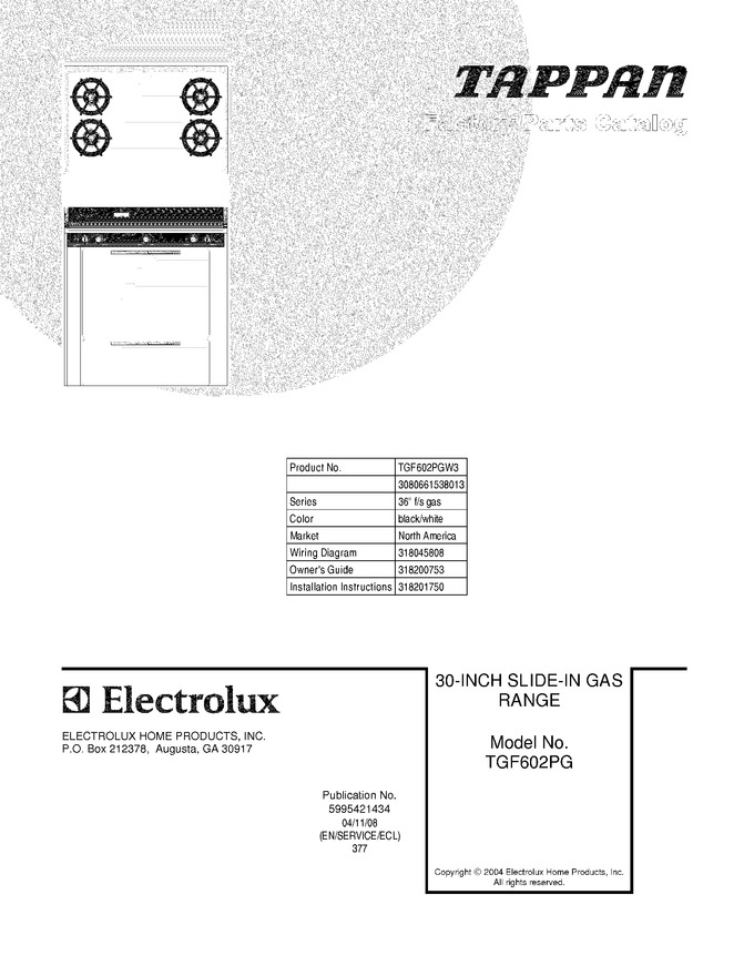 Diagram for TGF602PGW3