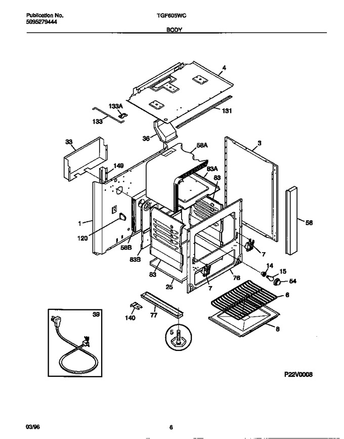 Diagram for TGF605WCW2