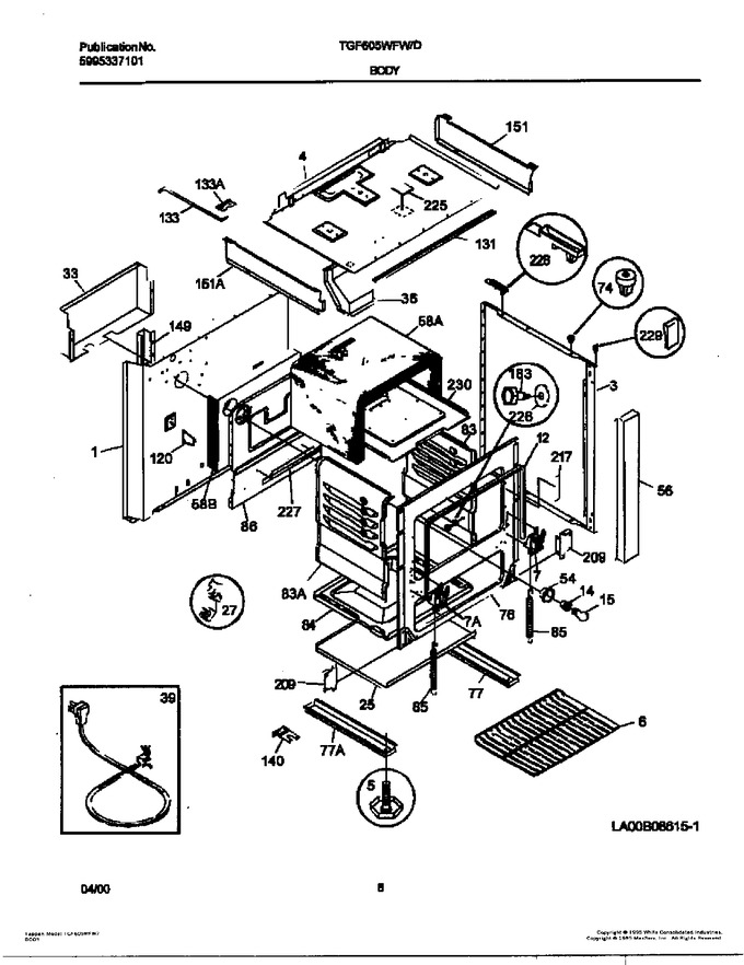 Diagram for TGF605WFW7