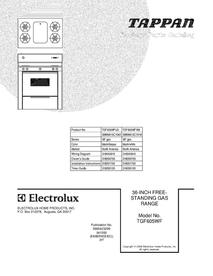Diagram for TGF605WFU2