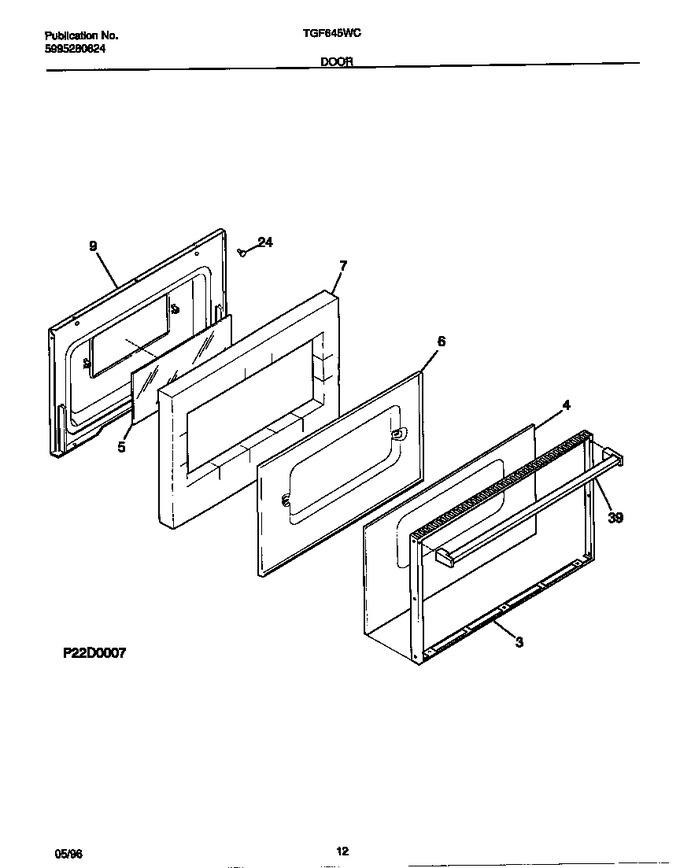 Diagram for TGF645WCD3