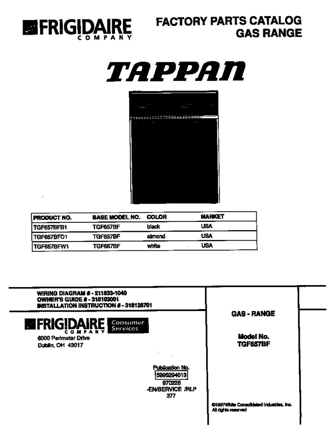 Diagram for TGF657BFB1