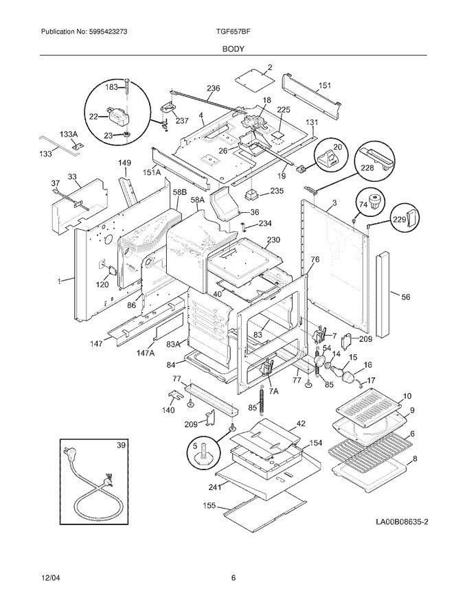 Diagram for TGF657BFB6