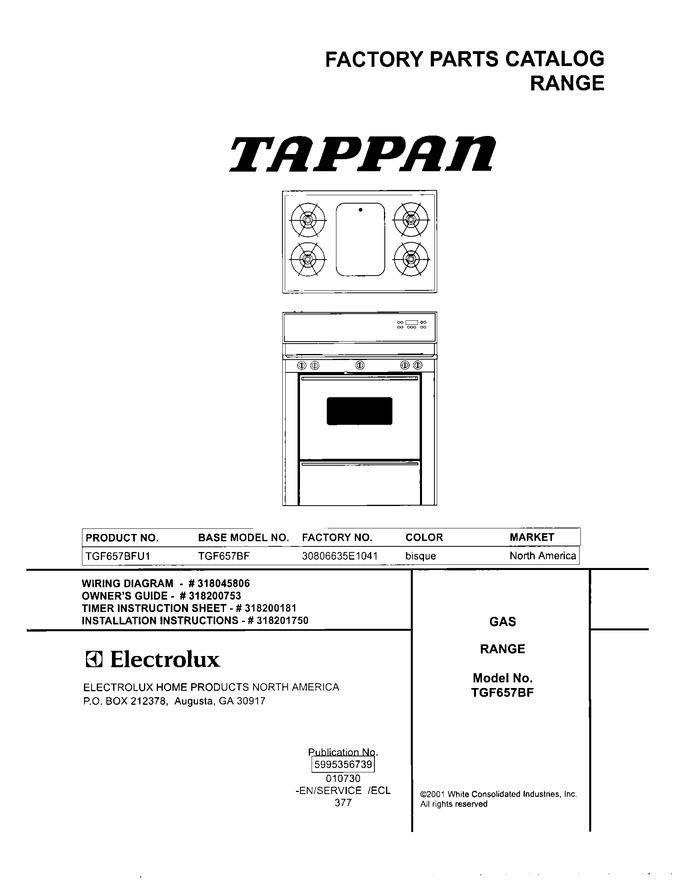 Diagram for TGF657BFU1