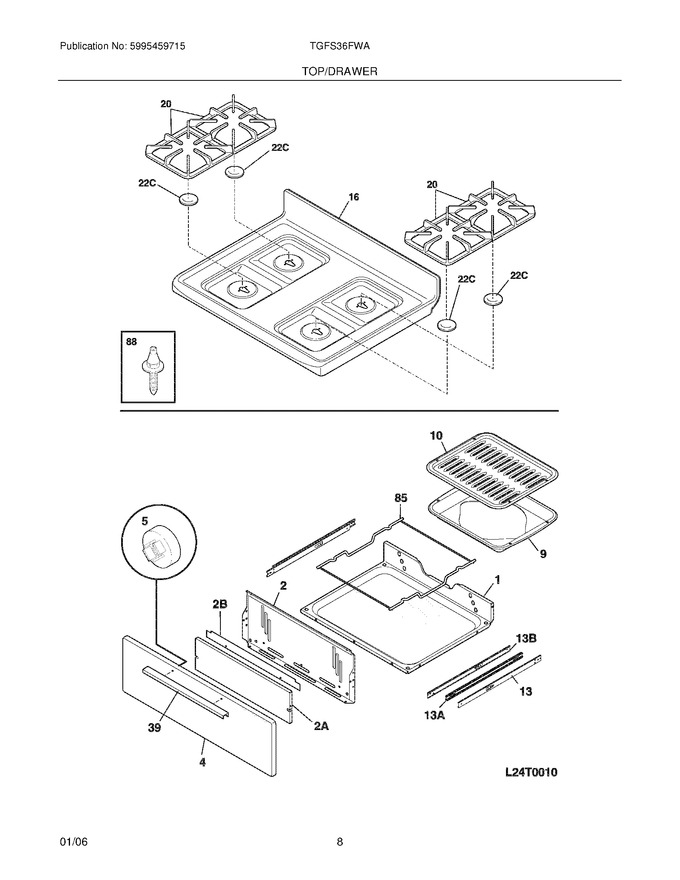 Diagram for TGFS36FWA